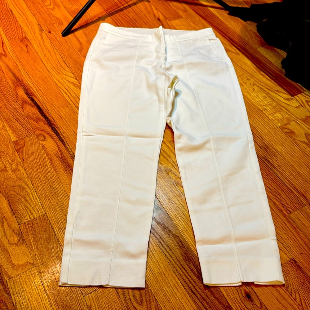 J.Jill white essential slim ankle pants size 10 petite